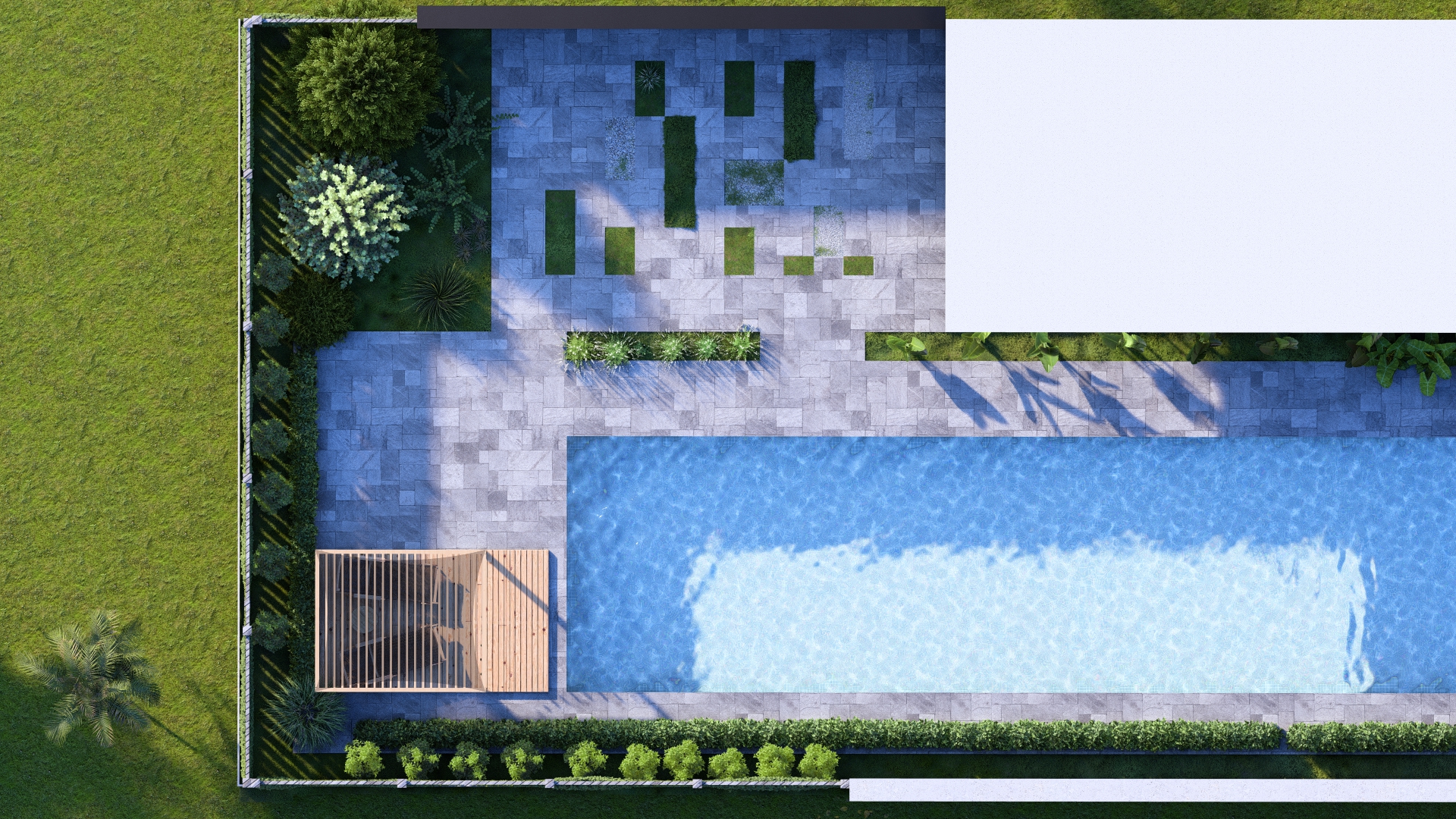 programa diseño jardines plano con materiales