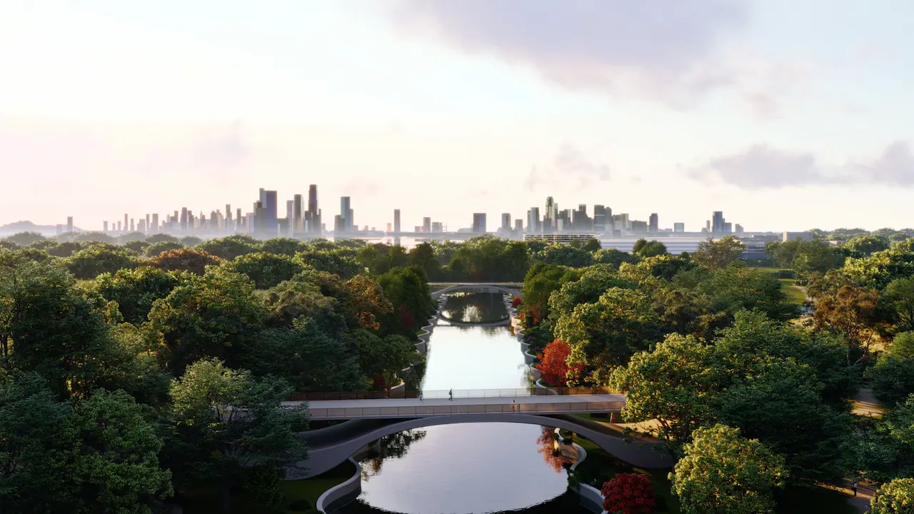 Lumion 2024 edificio dentro de su contexto amiental