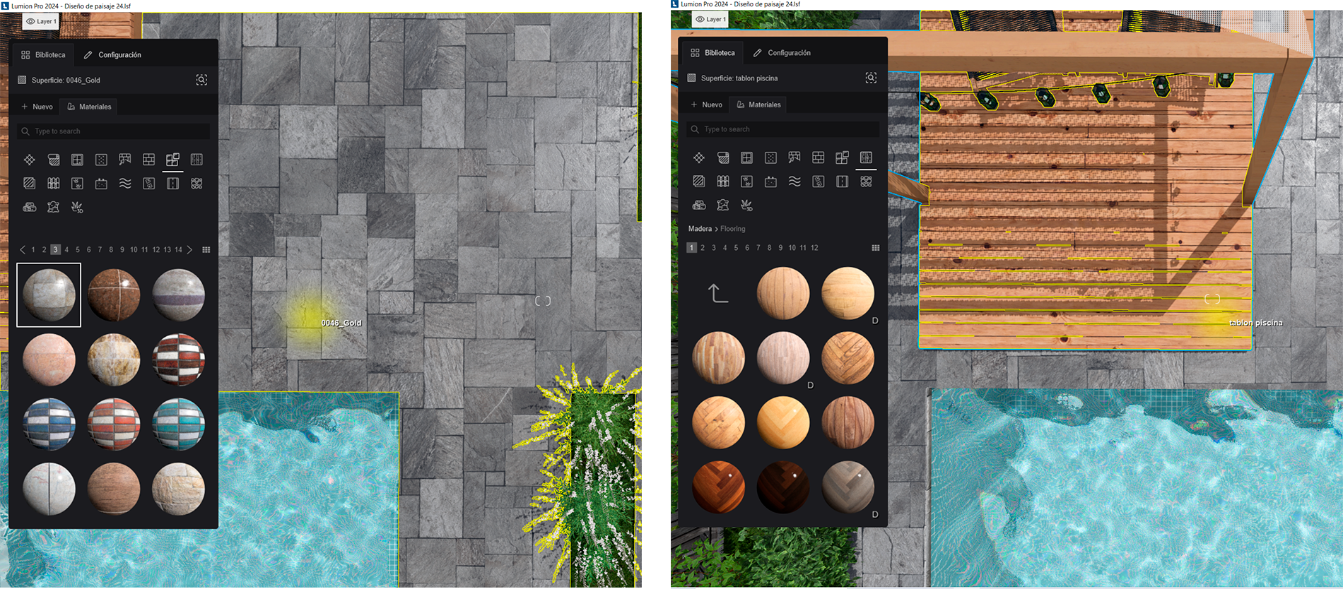 materiales diseño de jardines