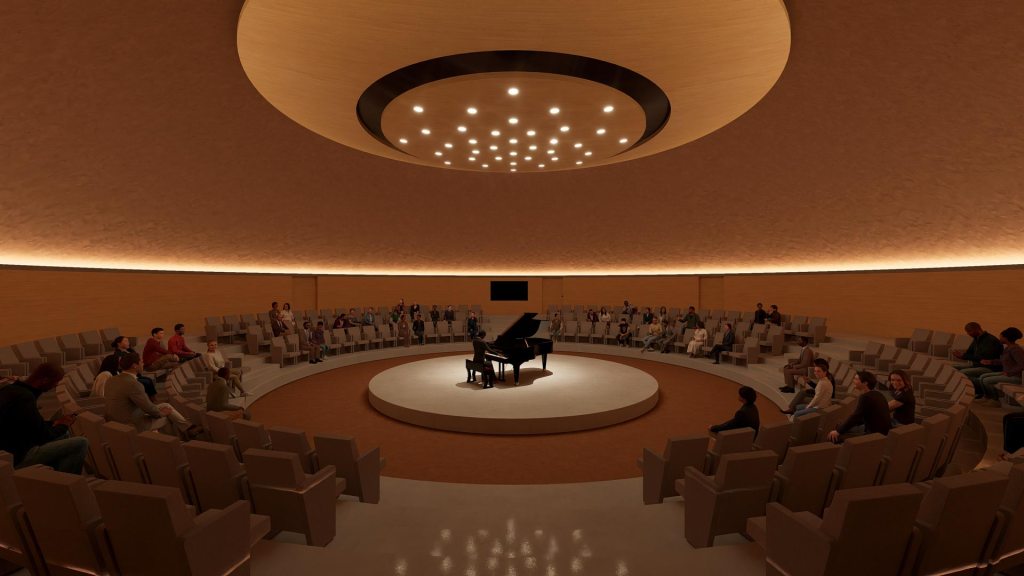 diseño innovador interior auditorio