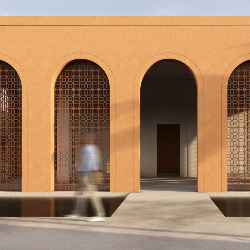 diseño innovador render cuadrado