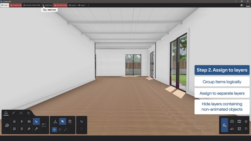 phasing animation assign to layers
