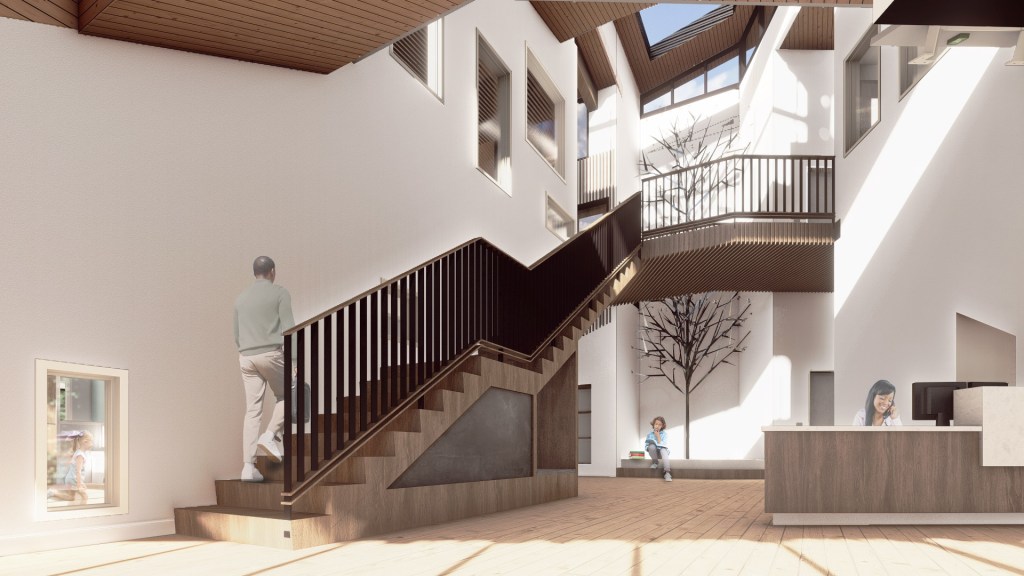 interior lobby ford architects interior prek project