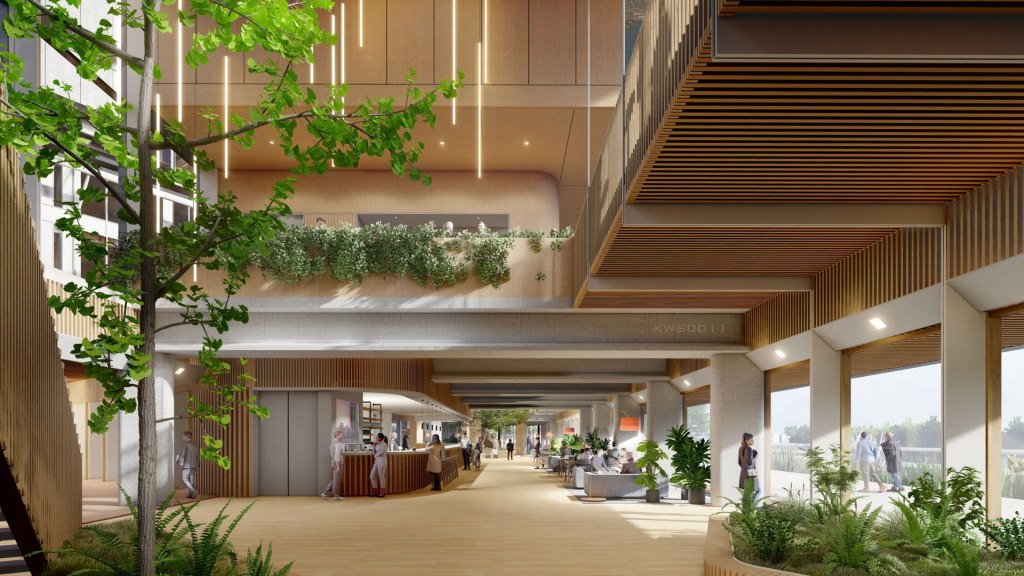 interior lobby gemma galeno render