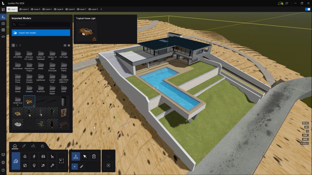 import lights screenshot