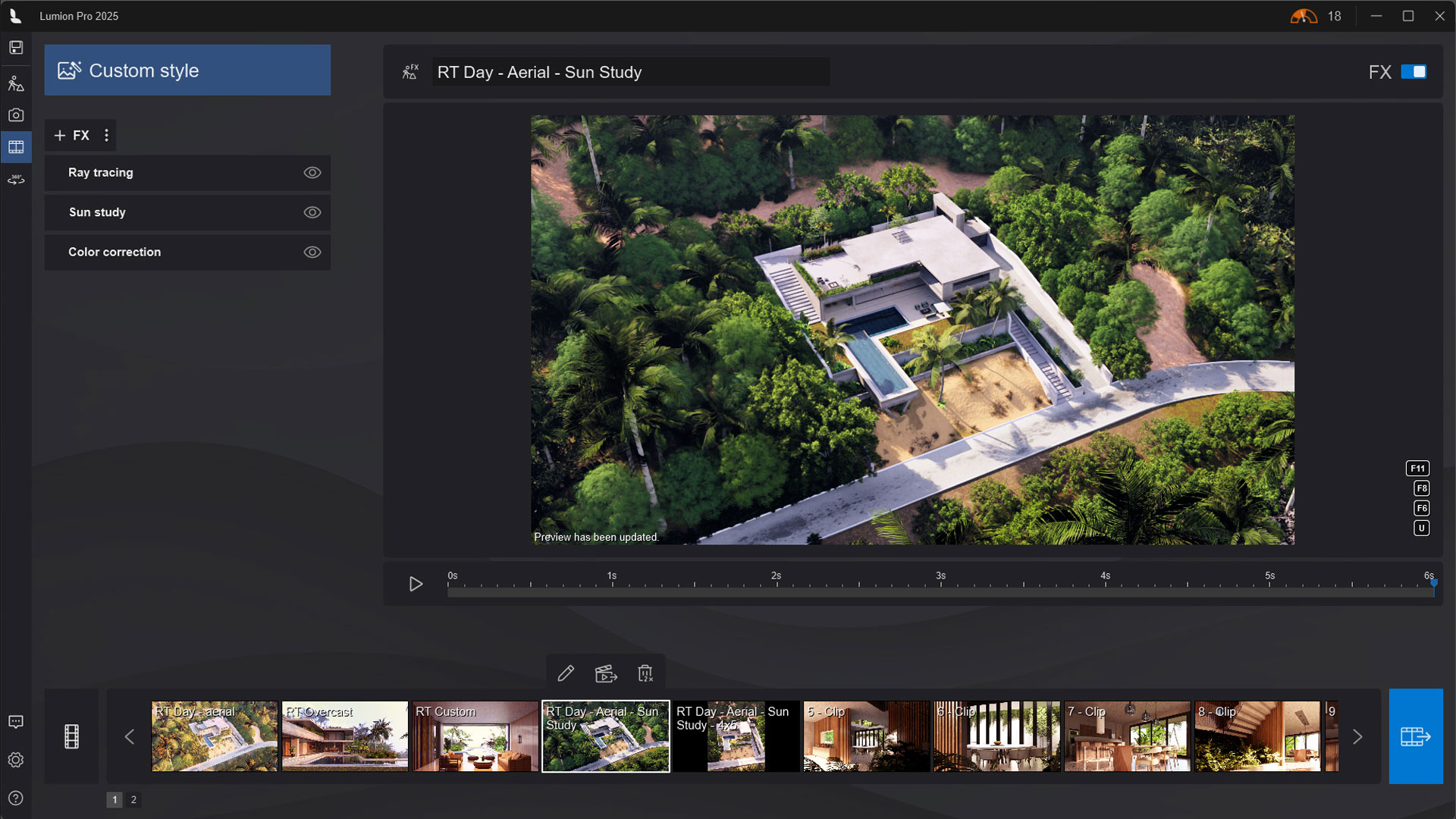 tropical villa rt on