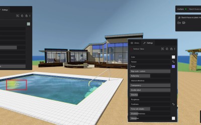 Lumion reconoce automáticamente los materiales desde tu software BIM