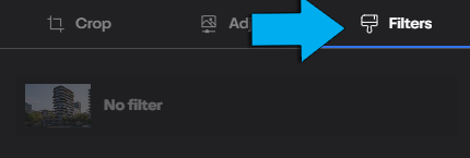 Pestaña Filters del editor de postprocesado de Lumion Cloud