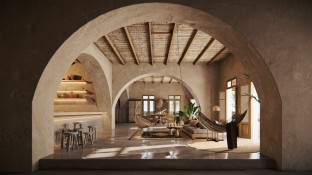 interior rendering living room